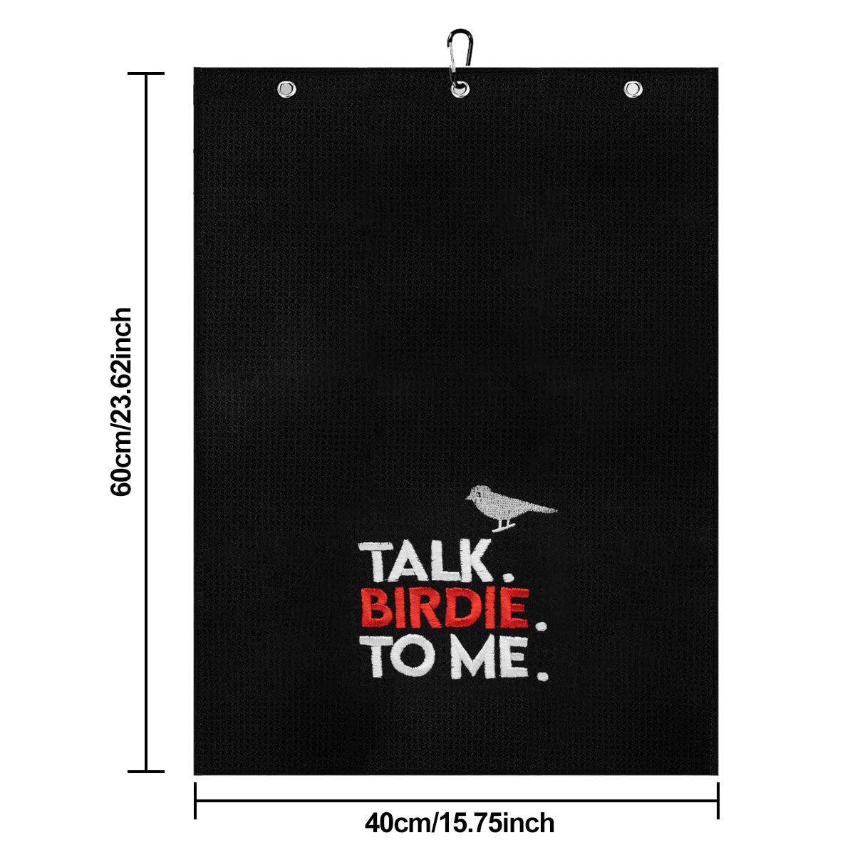 ⛳ Microfiber Golf Towel – "Talk Birdie to Me" for the Win! 🎯💥