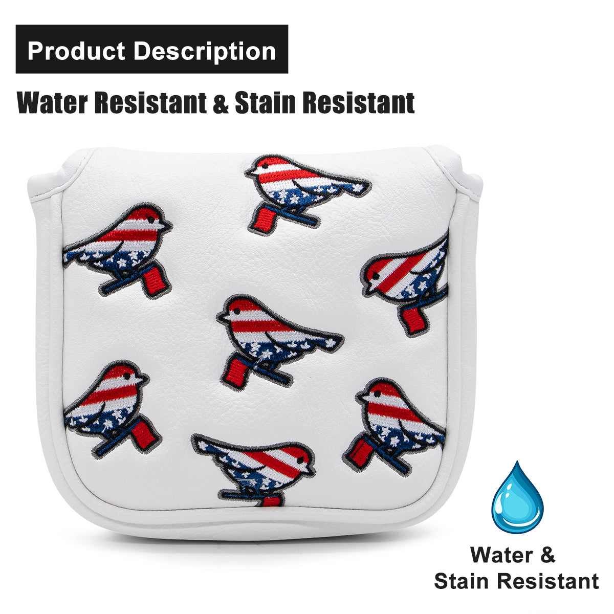 Patriotic Birdies Mallet Putter Cover β Sweet Style, Soft Feel, and a Hole-in-One Fit! π¦ποΈββοΈ