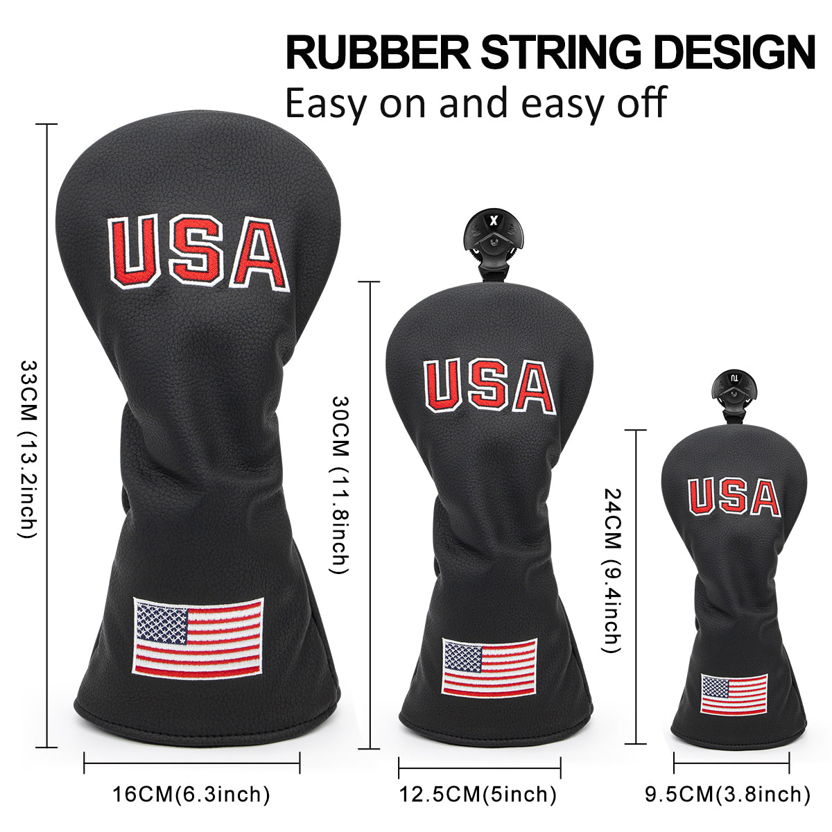 USA Golf Club Headcovers (Driver, Wood, Hybrid)β Fun, Durable, & Stylish! π¦ποΈββοΈ