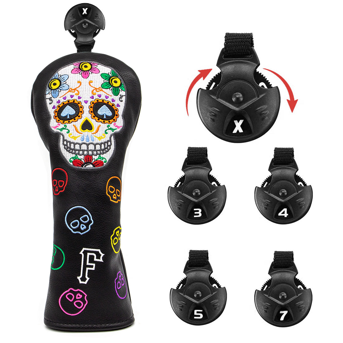 Sugar Skull Golf Club Headcovers (Driver, Wood, Hybrid)β Fun, Durable, & Stylish! π¦ποΈββοΈ