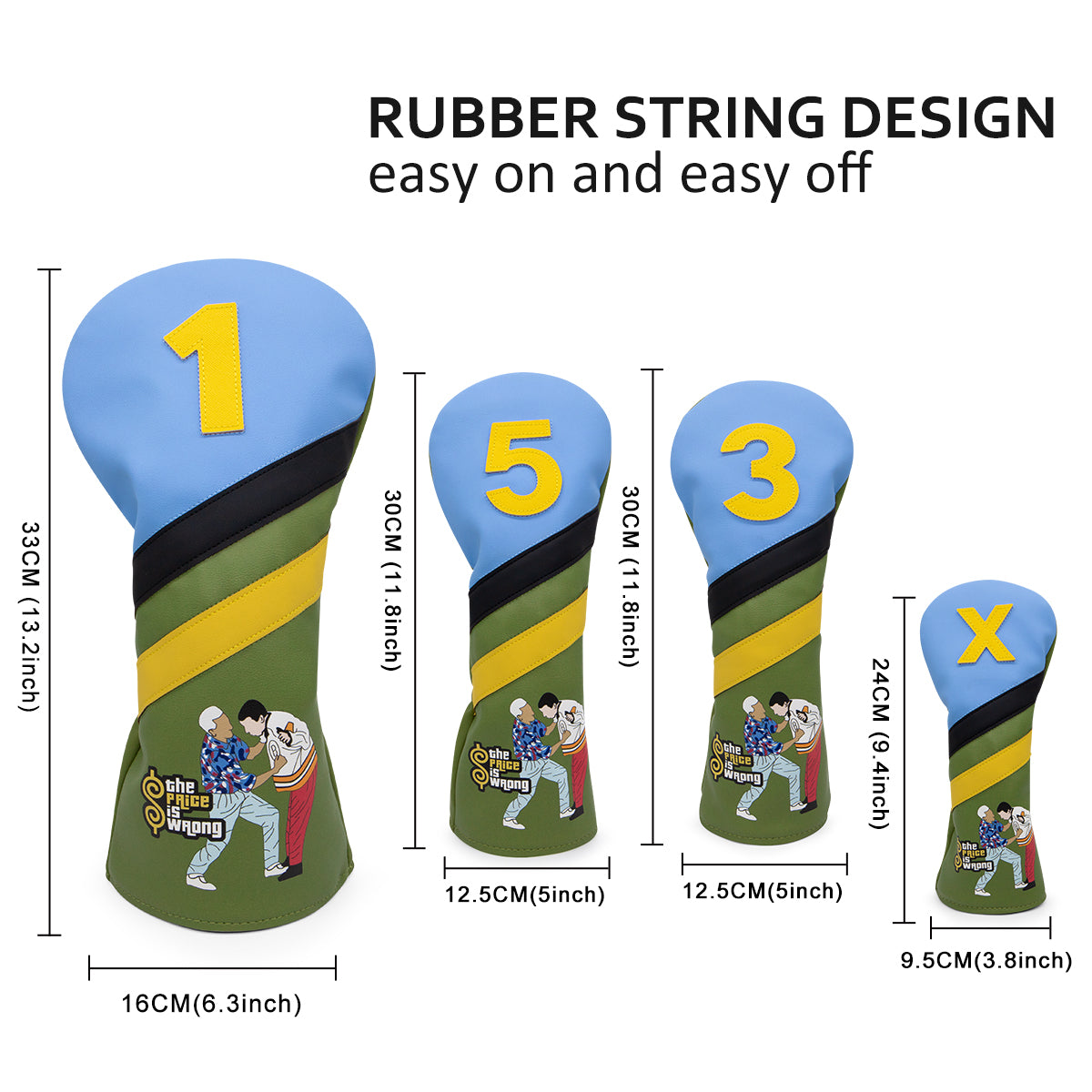 The Price is Wrong Golf Club Headcovers (Driver, Wood, Hybrid)β Fun, Durable, & Stylish! π¦ποΈββοΈ