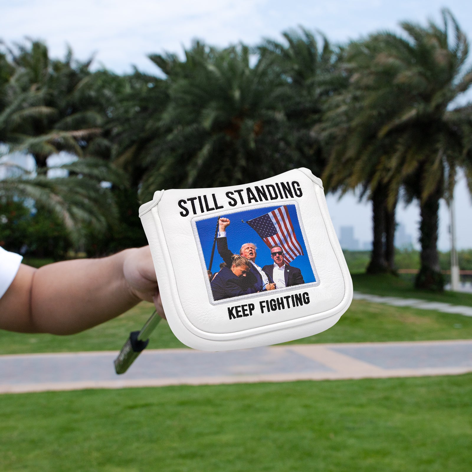 STILL STANDING Mallet Putter Cover β Sweet Style, Soft Feel, and a Hole-in-One Fit! π¦ποΈββοΈ