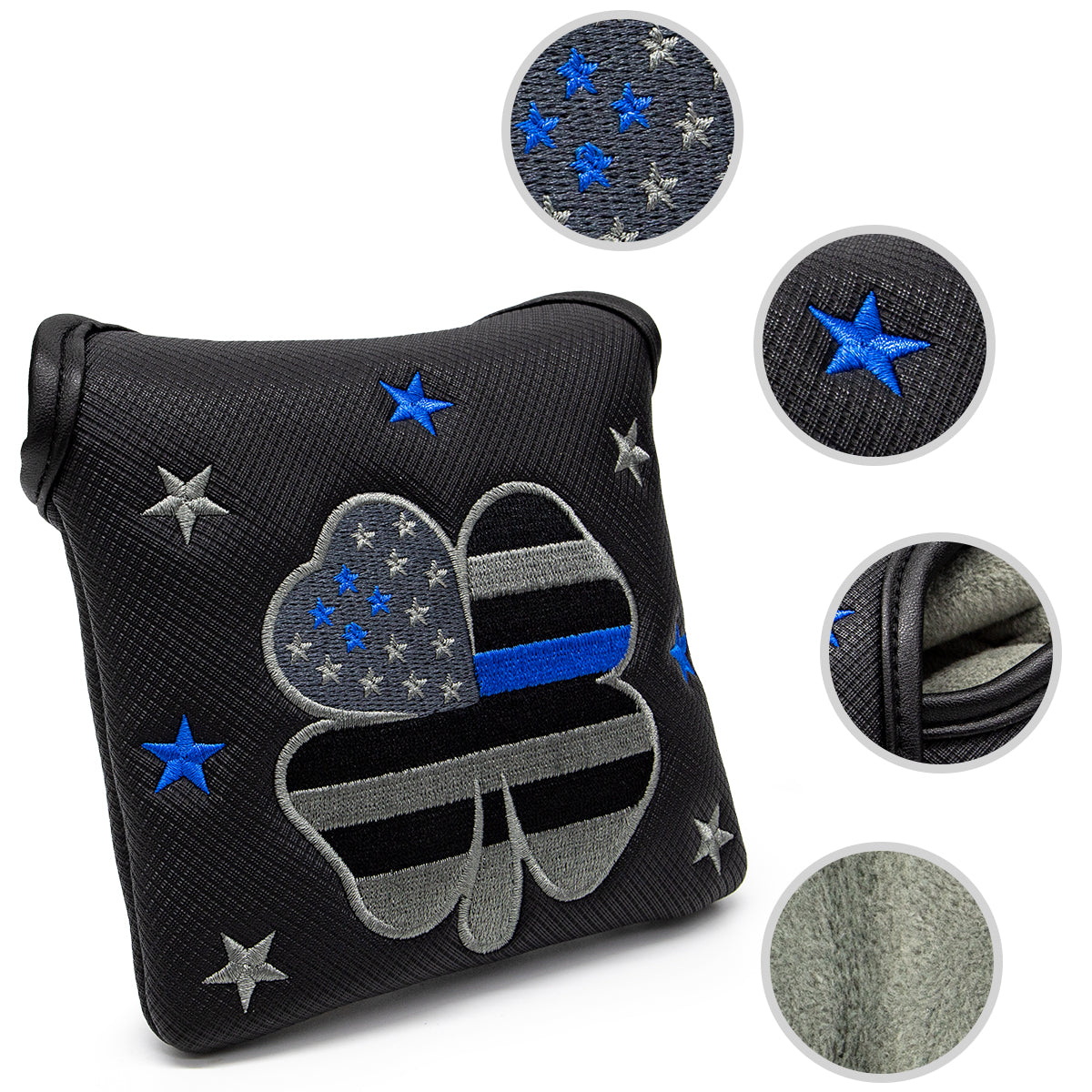 American Flag (Black) Mallet Putter Cover – Sweet Style, Soft Feel, and a Hole-in-One Fit! 🍦🏌️♂️