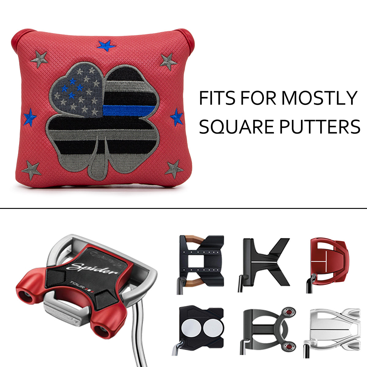 American Flag(Red) Mallet Putter Cover β Sweet Style, Soft Feel, and a Hole-in-One Fit! π¦ποΈββοΈ