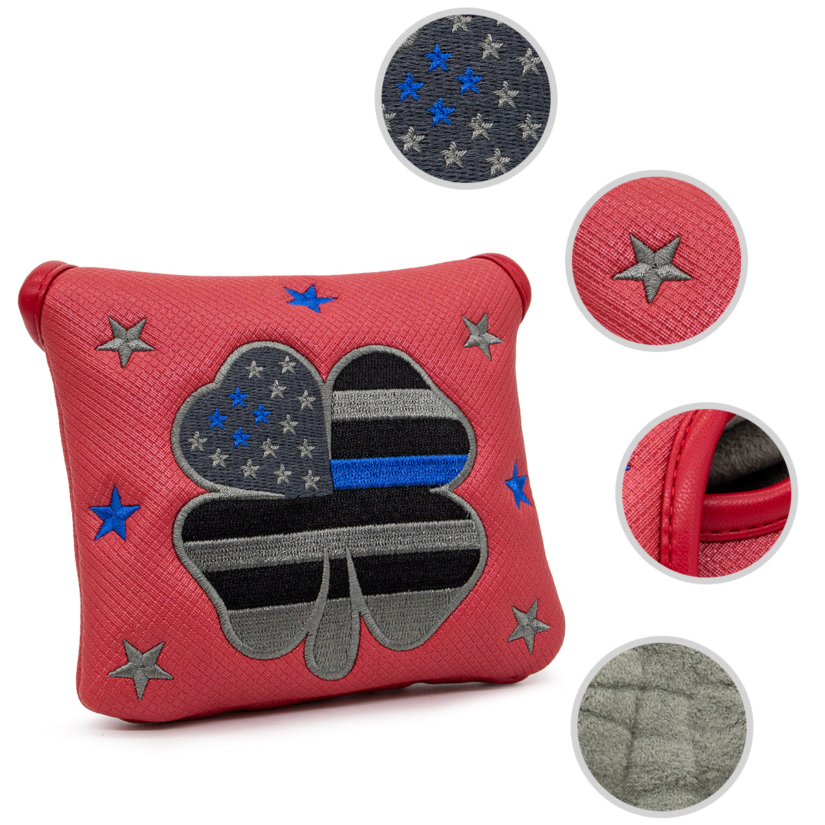 American Flag(Red) Mallet Putter Cover – Sweet Style, Soft Feel, and a Hole-in-One Fit! 🍦🏌️♂️