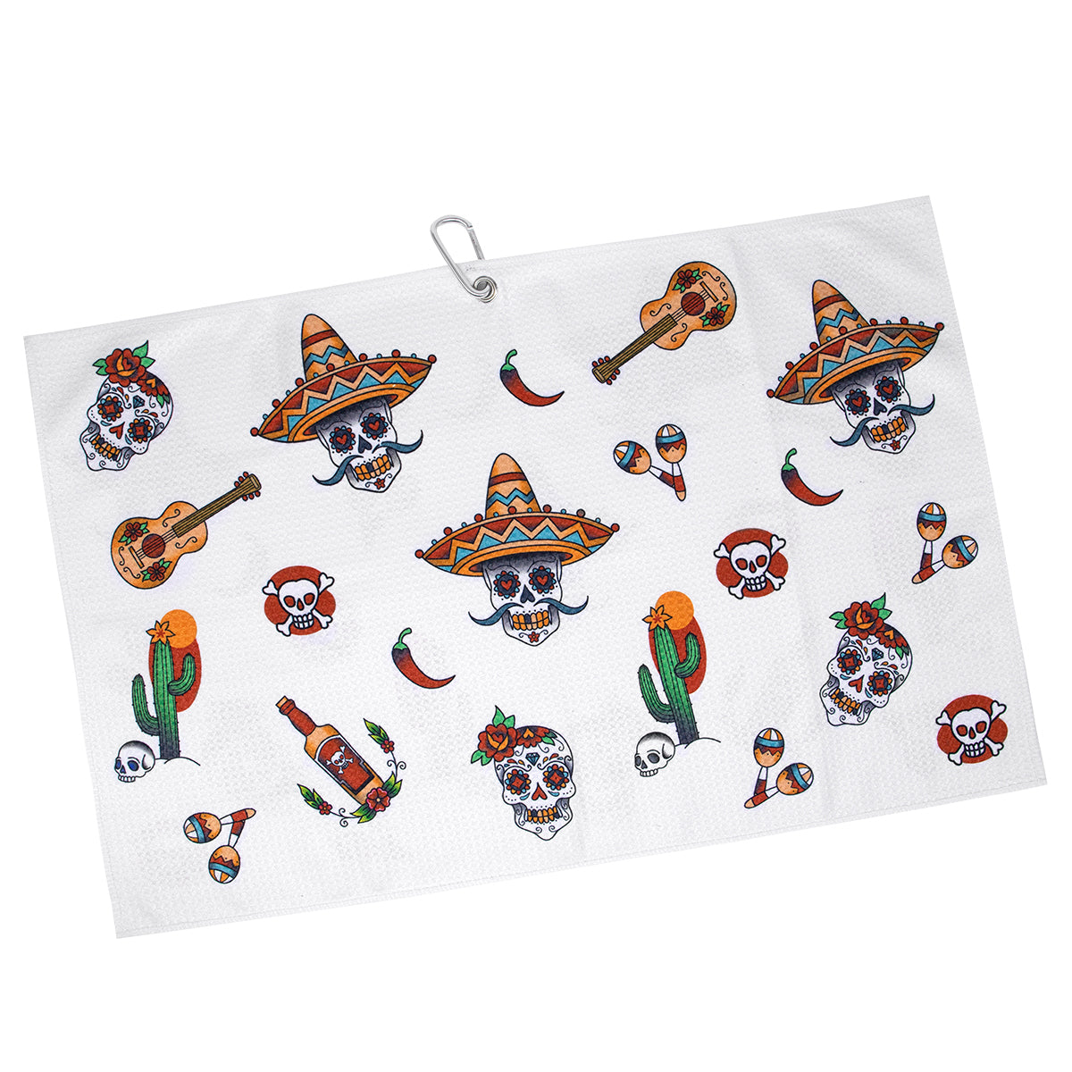 β³ Sugar Skull Microfiber Golf Towel β Play in Style, Clean with Power! ππ―