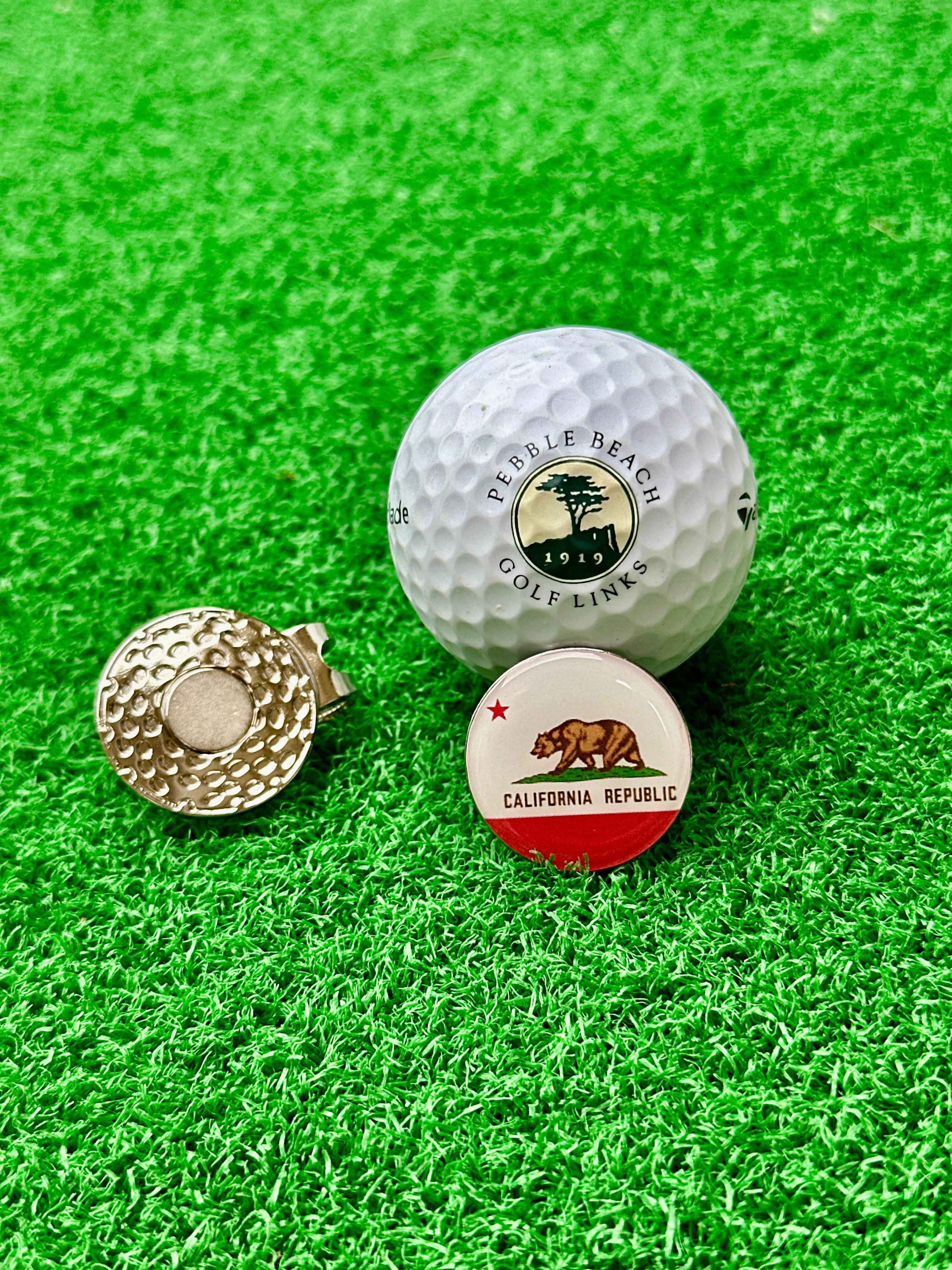 ⛳️ Magnetic Golf Marker – Show Your State (California) Pride While You Play! 🦅🌸🐻