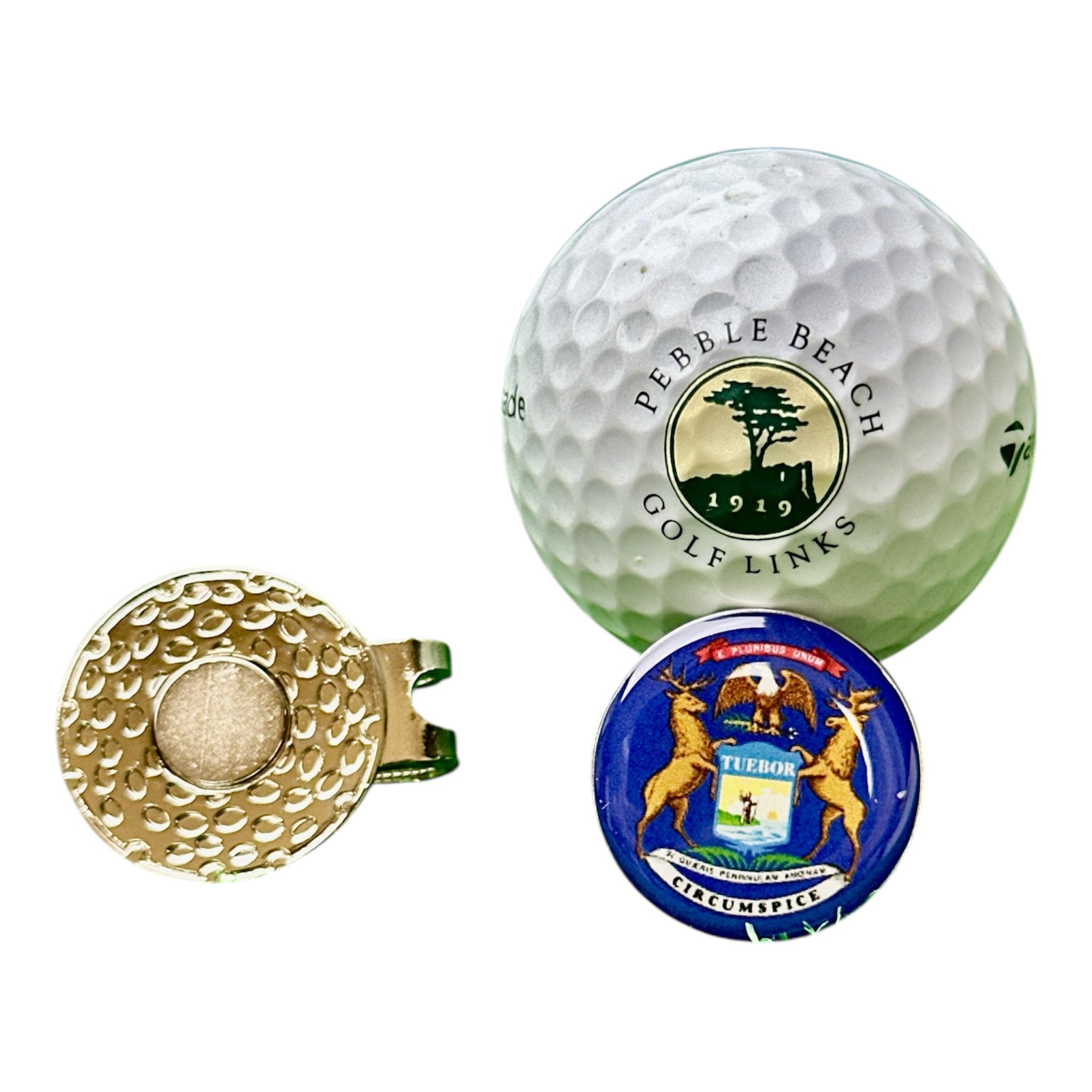 ⛳️ Magnetic Golf Marker – Show Your State (Michigan) Pride While You Play! 🦅🌸🐻