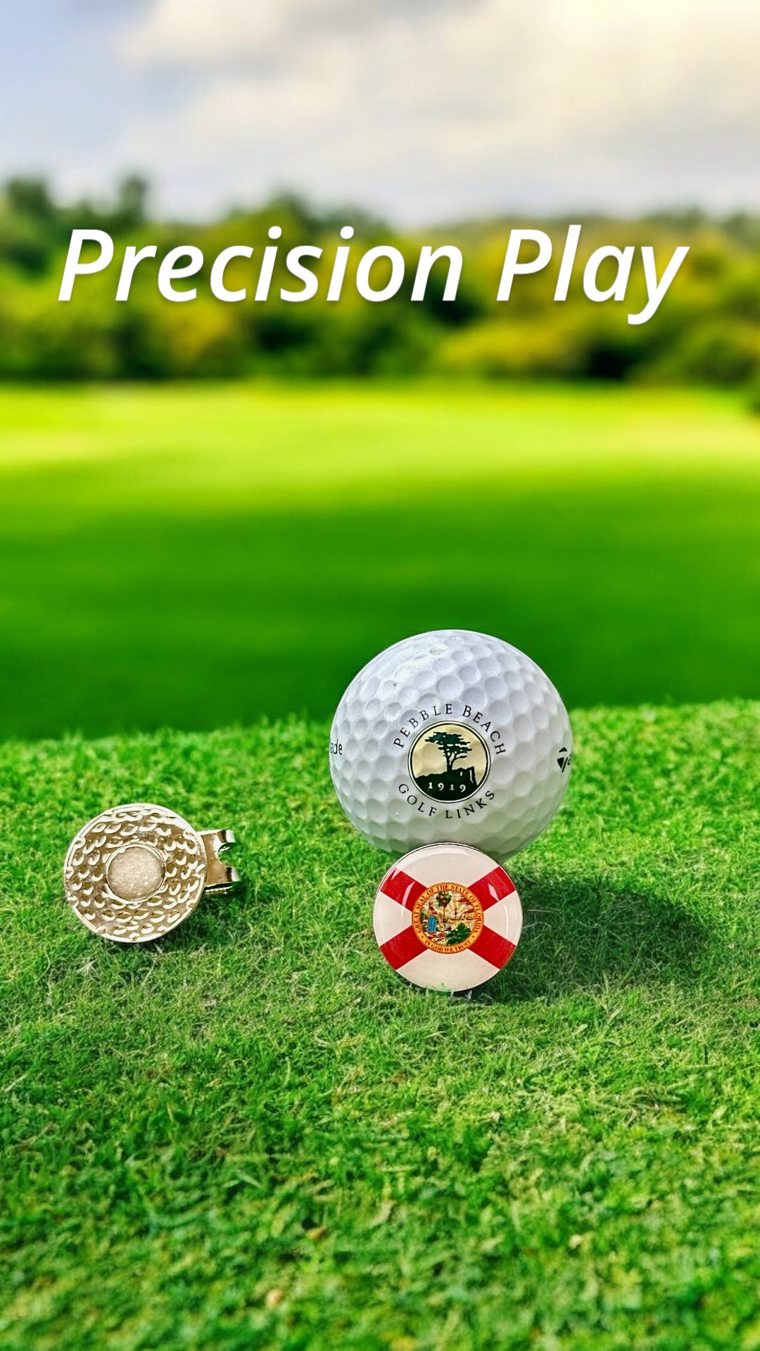 ⛳️ Magnetic Golf Marker – Show Your State (Florida) Pride While You Play! 🦅🌸🐻
