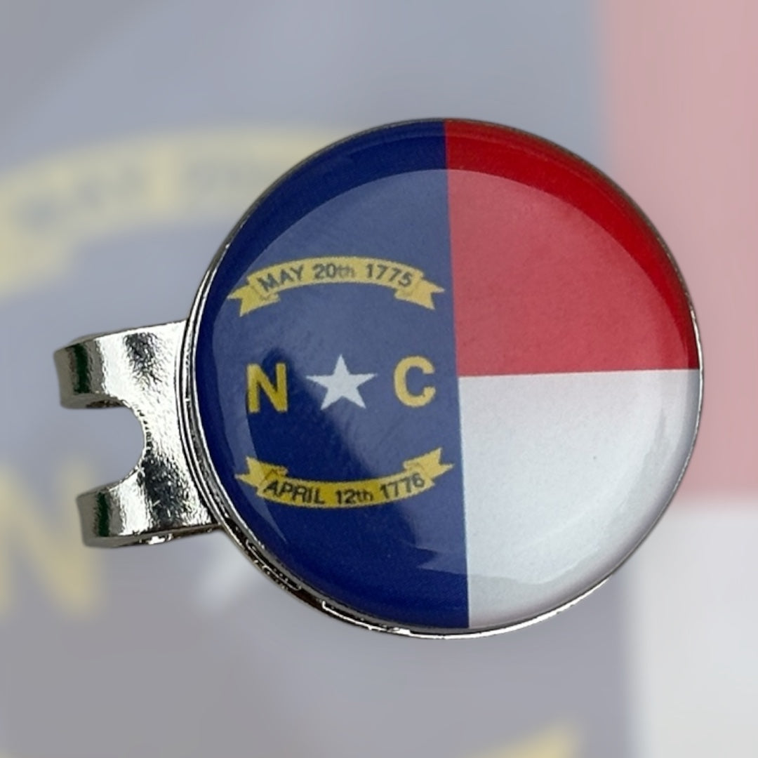 ⛳️ Magnetic Golf Marker – Show Your State (North Carolina) Pride While You Play! 🦅🌸🐻