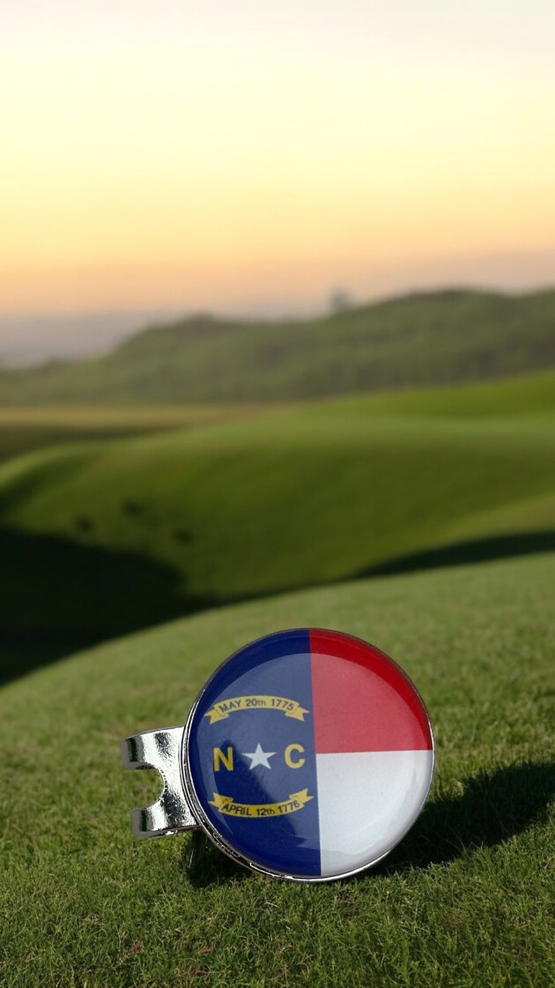 ⛳️ Magnetic Golf Marker – Show Your State (North Carolina) Pride While You Play! 🦅🌸🐻