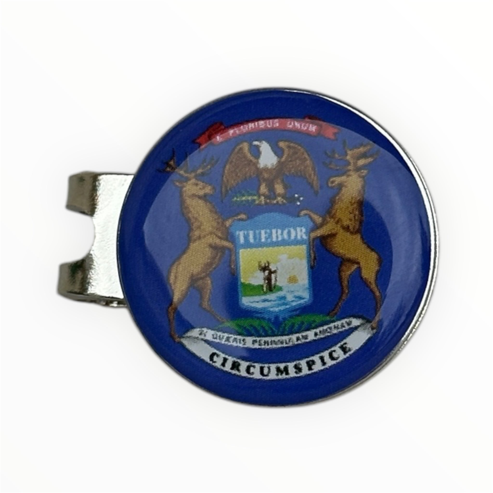⛳️ Magnetic Golf Marker – Show Your State (Michigan) Pride While You Play! 🦅🌸🐻
