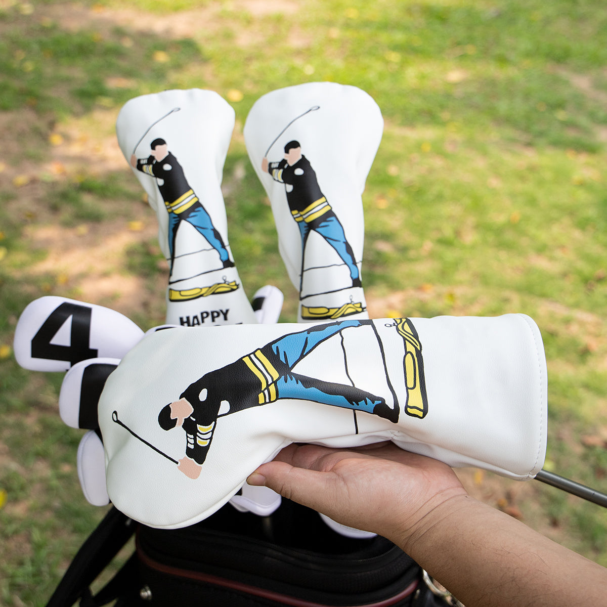 Gilmore White Golf Club Headcovers (Driver, Wood, Hybrid)β Fun, Durable, & Stylish! π¦ποΈββοΈ