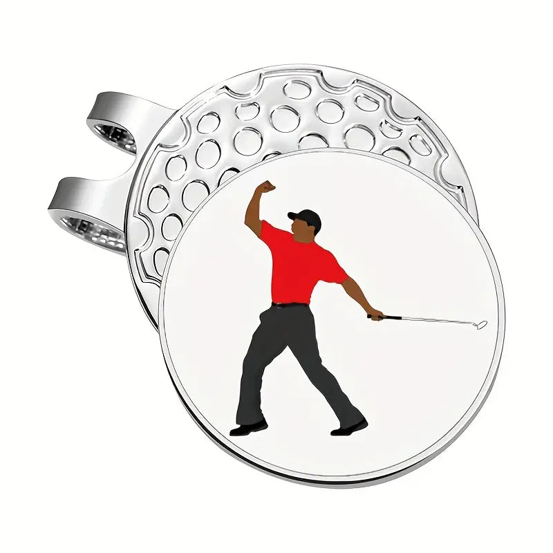 Marker with hat clip ⛳️TIGER Golf Marker– Never Lose Your Marker Again! 🎯