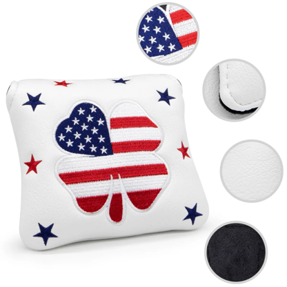 American Flag (white) Mallet Putter Cover β Sweet Style, Soft Feel, and a Hole-in-One Fit! π¦ποΈββοΈ