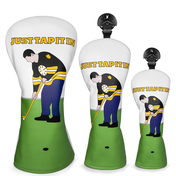 Just Tap It In Golf Club Headcovers (Driver, Wood, Hybrid)– Fun, Durable, & Stylish! 🍦🏌️♂️