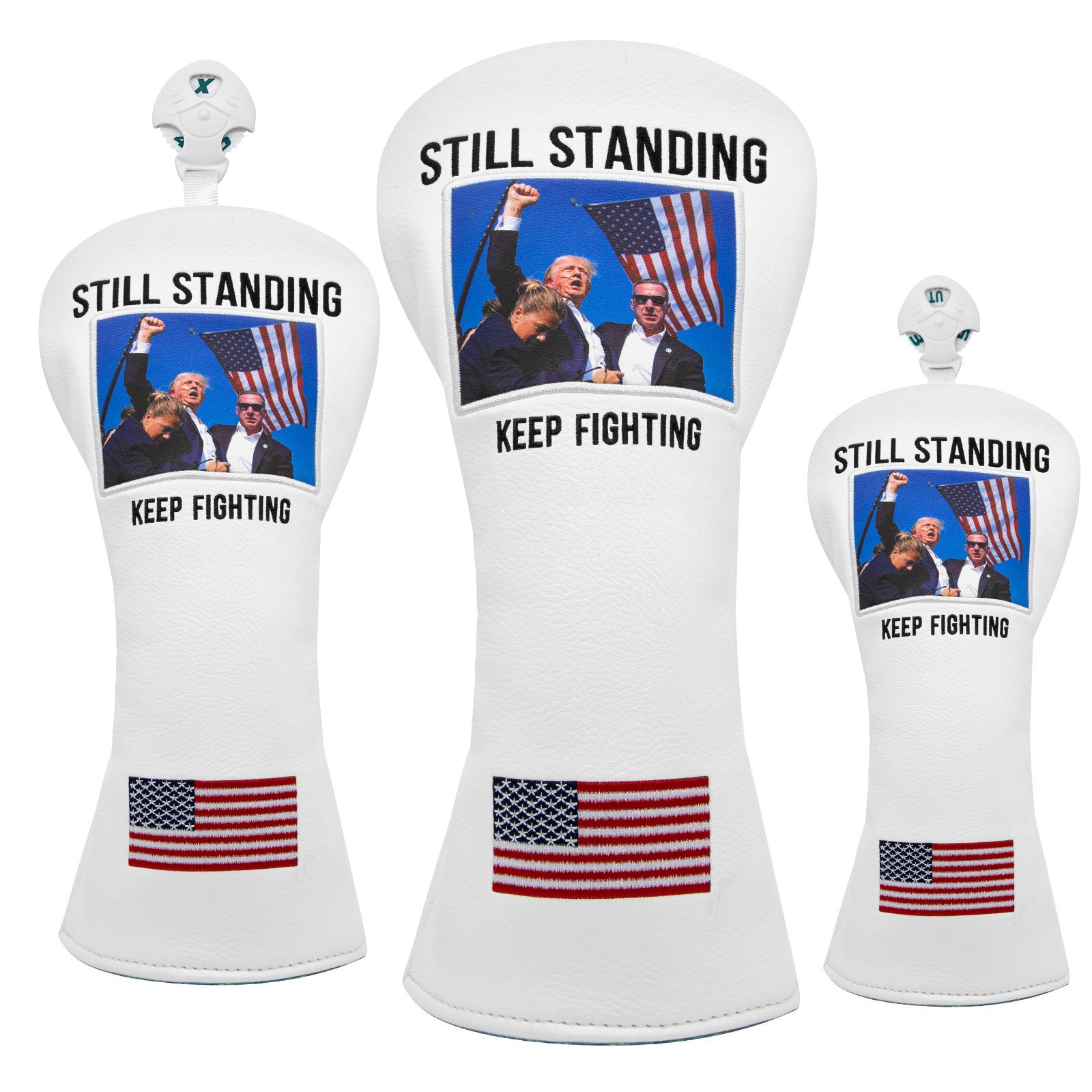 STILL STANDING Golf Club Headcovers (Driver, Wood, Hybrid)– Fun, Durable, & Stylish! 🍦🏌️♂️