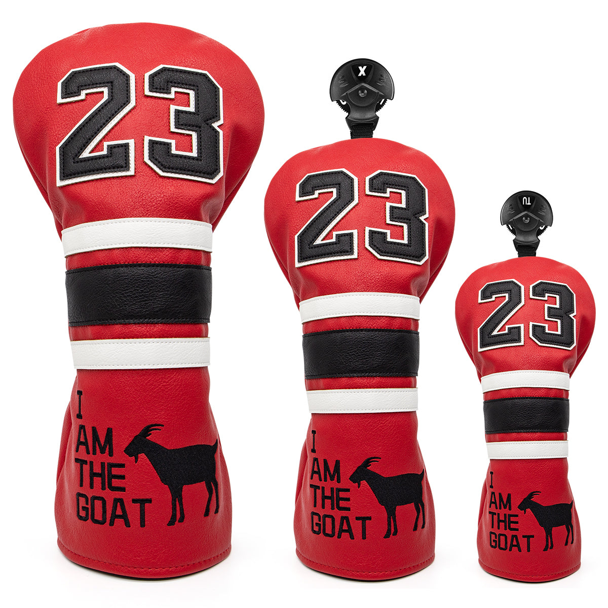 23 GOAT Golf Club Headcovers (Driver, Wood, Hybrid)– Fun, Durable, & Stylish! 🍦🏌️♂️
