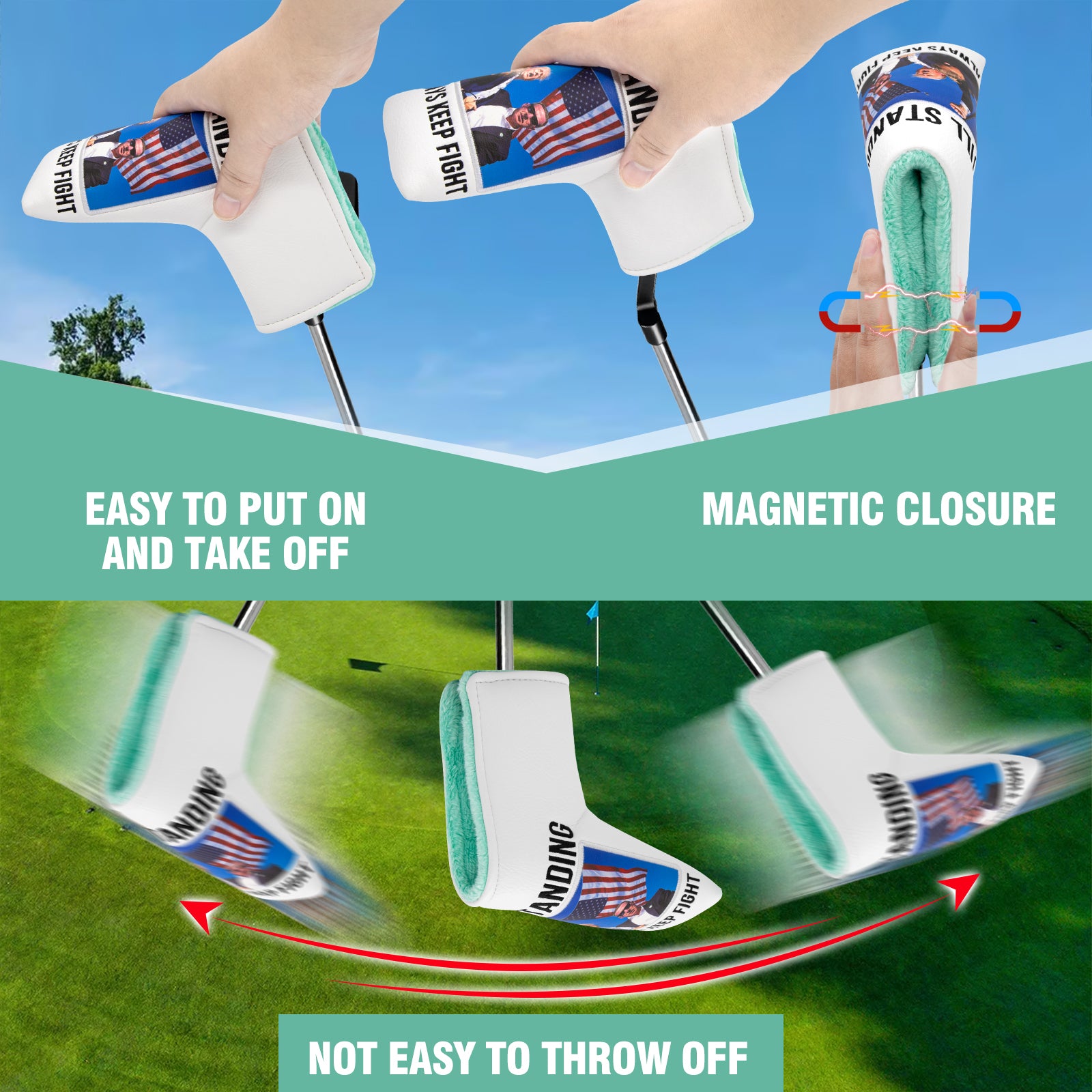 STILL STANDING Blade Putter Cover β Sweet Style, Soft Feel, and a Hole-in-One Fit! π¦ποΈββοΈ