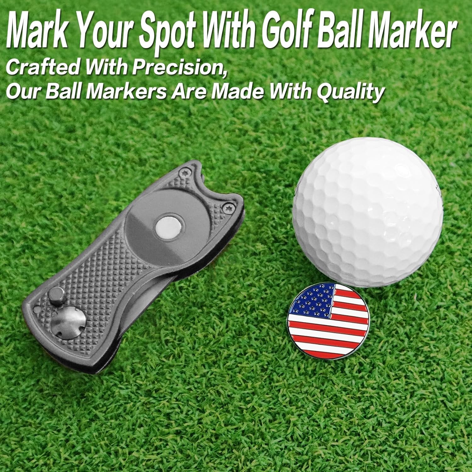 American Flag Golf Divot Tool – Fix Divots in Star-Spangled Style! ⛳✨