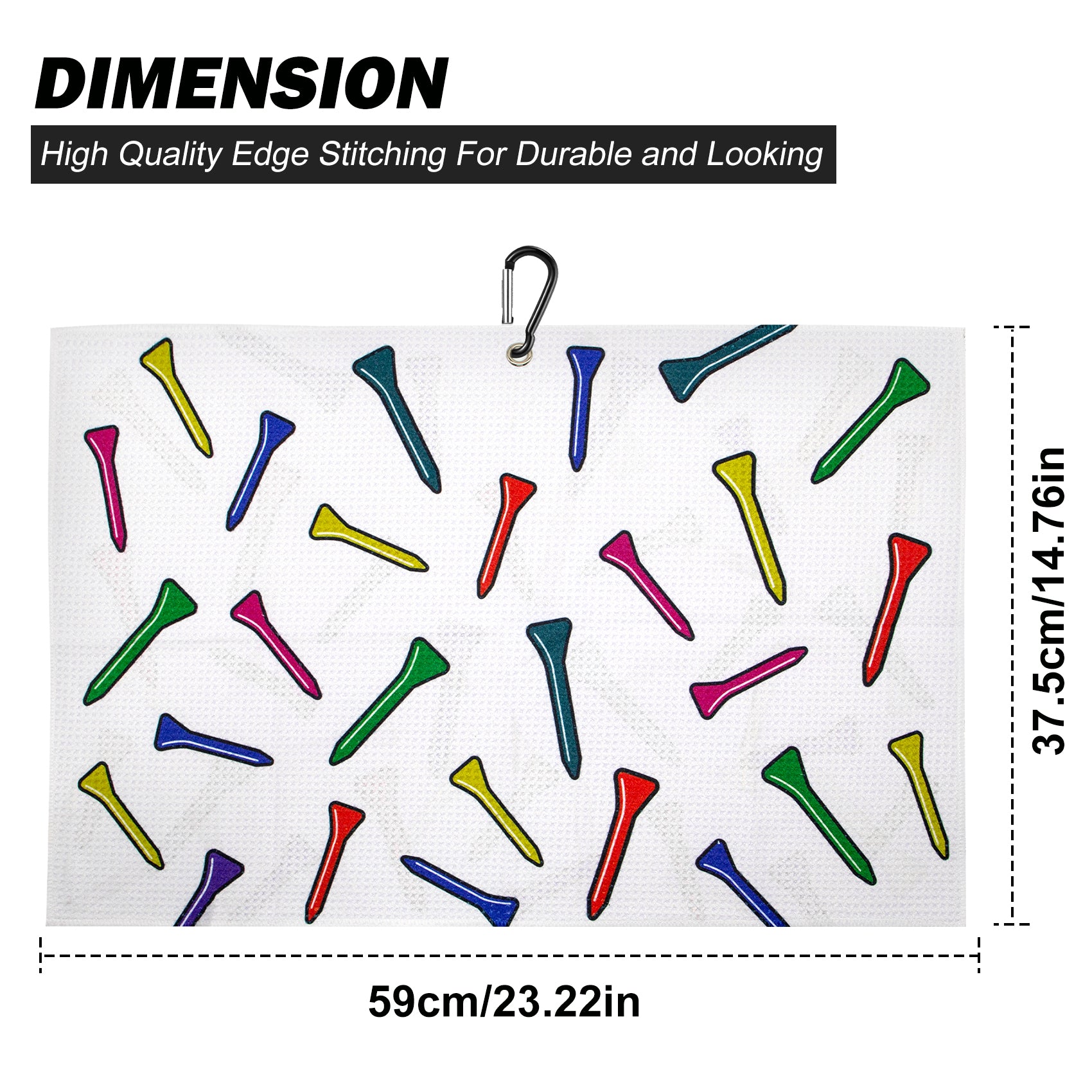 β³ Golf Tees Microfiber Golf Towel β Clean, Dry, and Tee-rific! ποΈββοΈπ―