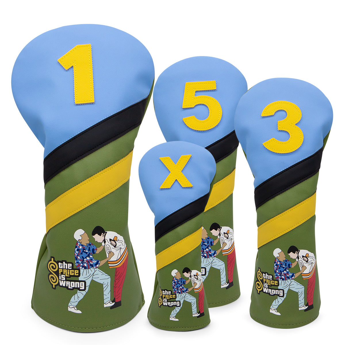 The Price is Wrong Golf Club Headcovers (Driver, Wood, Hybrid)– Fun, Durable, & Stylish! 🍦🏌️♂️