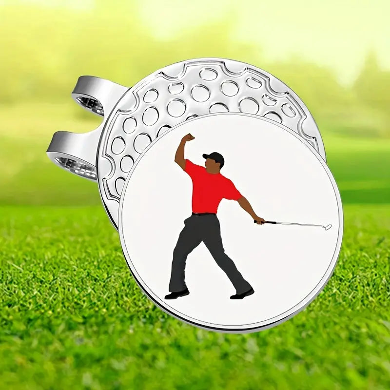 Marker with hat clip ⛳️TIGER Golf Marker– Never Lose Your Marker Again! 🎯