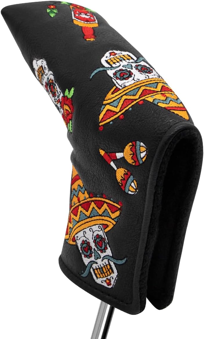 Sugar Skull Blade Putter Cover(No Ribbon) β Sweet Style, Soft Feel, and a Hole-in-One Fit! π¦ποΈββοΈ
