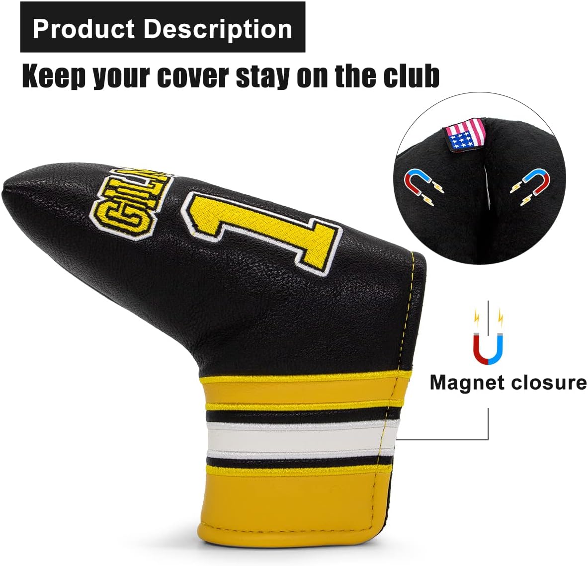 Gilmore 18 Blade Putter Cover β Sweet Style, Soft Feel, and a Hole-in-One Fit! π¦ποΈββοΈ