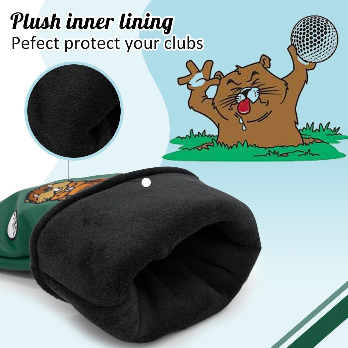 Capybara Golf Club Headcovers (Driver, Wood, Hybrid)β Fun, Durable, & Stylish! π¦ποΈββοΈ