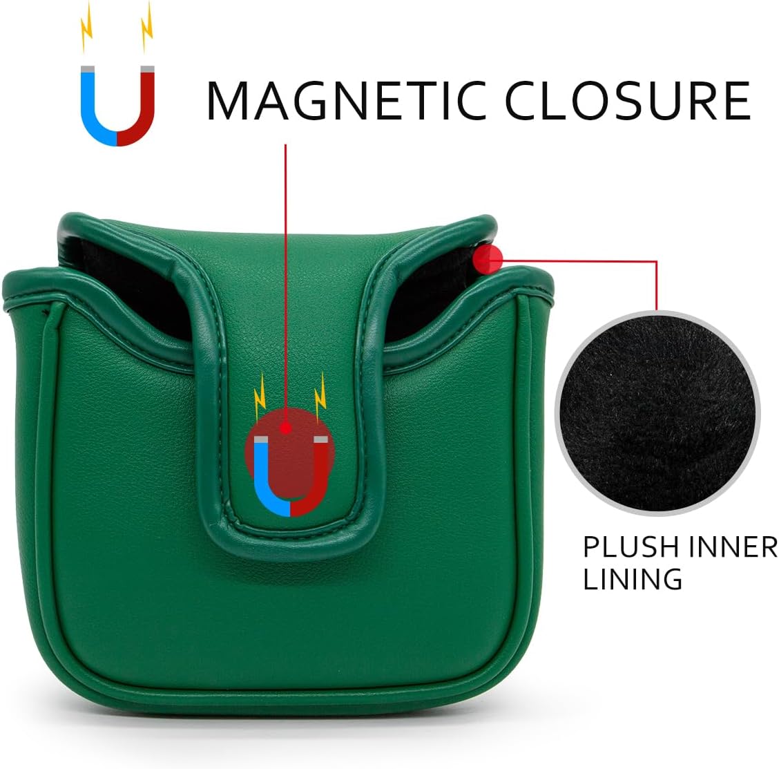 Masters Green Mallet Putter Cover β Sweet Style, Soft Feel, and a Hole-in-One Fit! π¦ποΈββοΈ