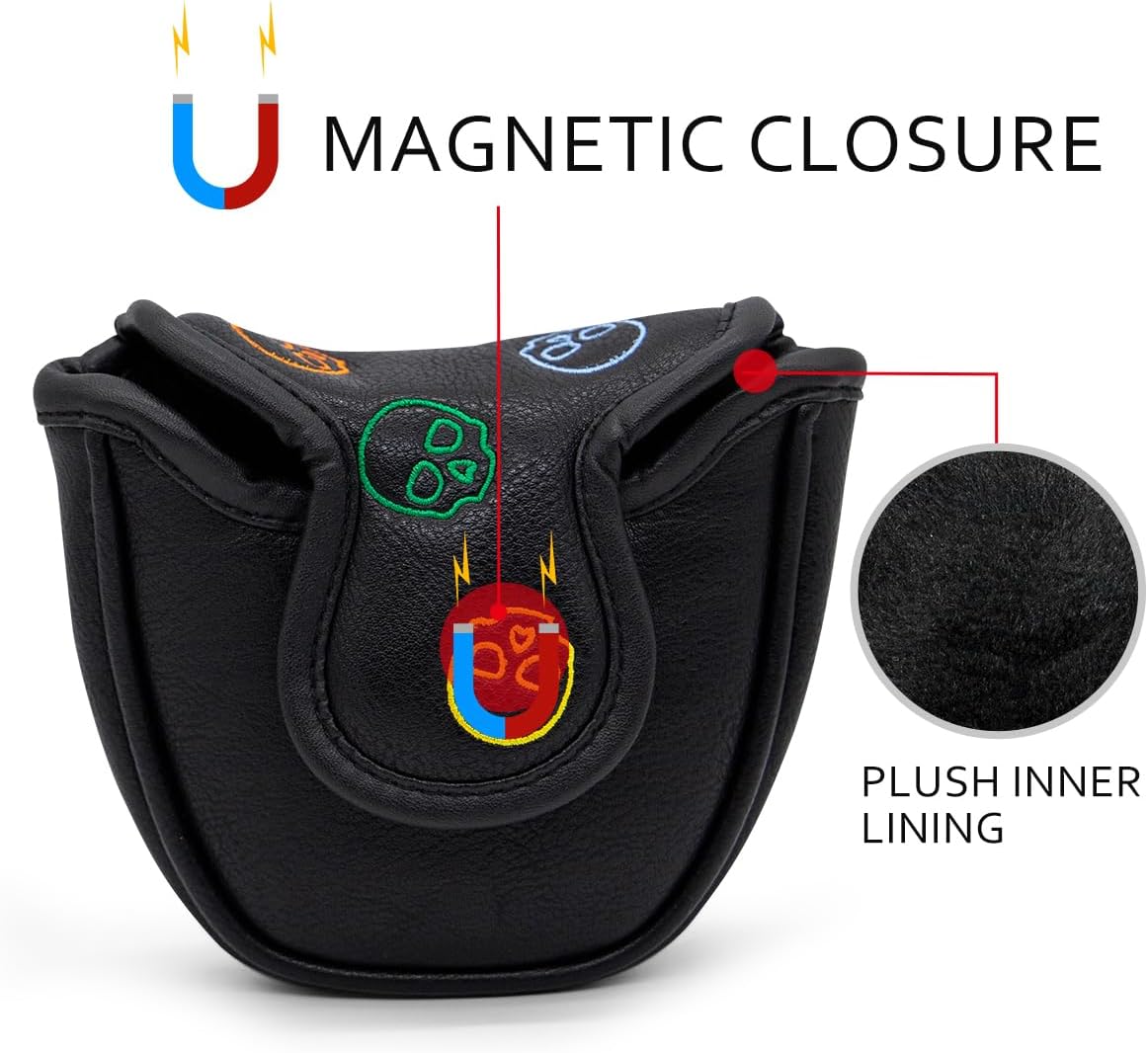 Sugar Skull Mallet Putter Cover β Sweet Style, Soft Feel, and a Hole-in-One Fit! π¦ποΈββοΈ