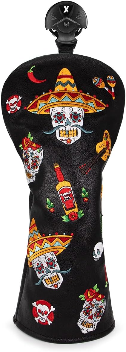 Sugar Skull (No Ribbons) Golf Club Headcovers (Driver, Wood, Hybrid)β Fun, Durable, & Stylish! π¦ποΈββοΈ