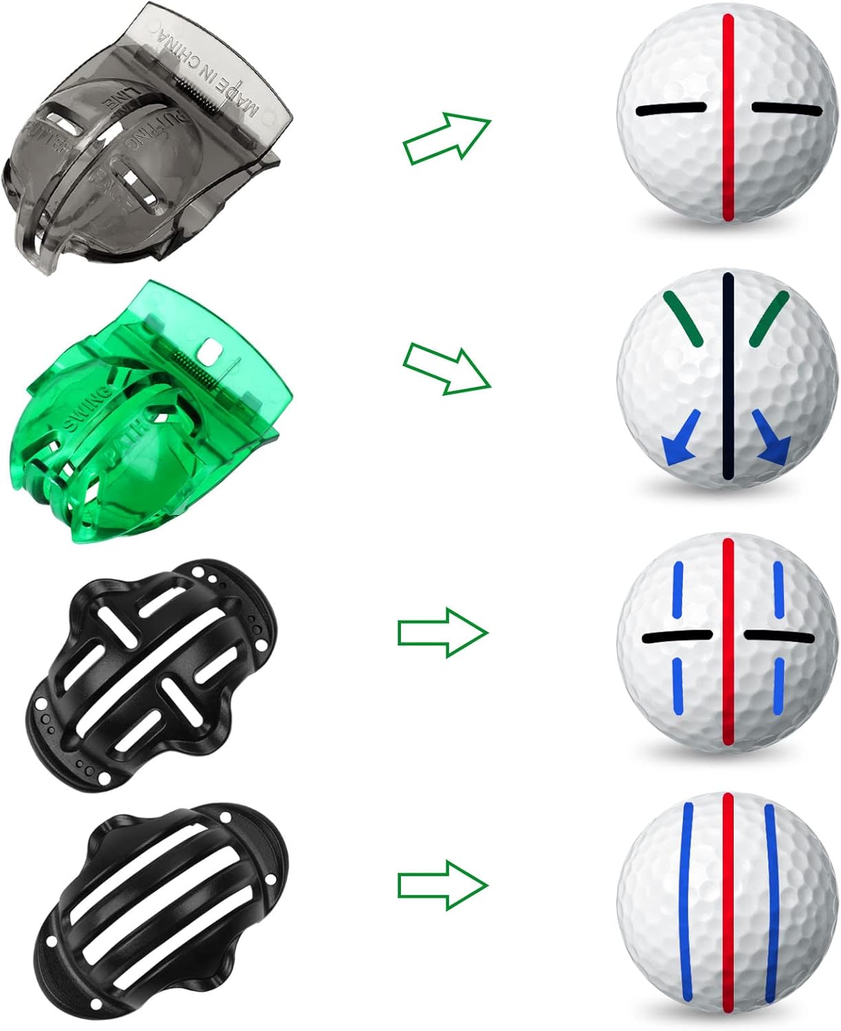 Precision Golf Ball Marker - Accurate Alignment for Perfect Putt, Durable, Easy-to-Use, and Portable