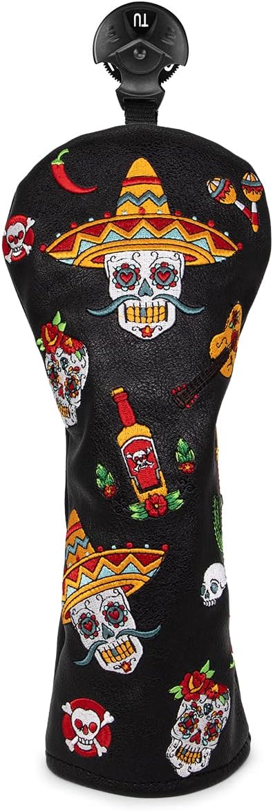 Sugar Skull (No Ribbons) Golf Club Headcovers (Driver, Wood, Hybrid)β Fun, Durable, & Stylish! π¦ποΈββοΈ