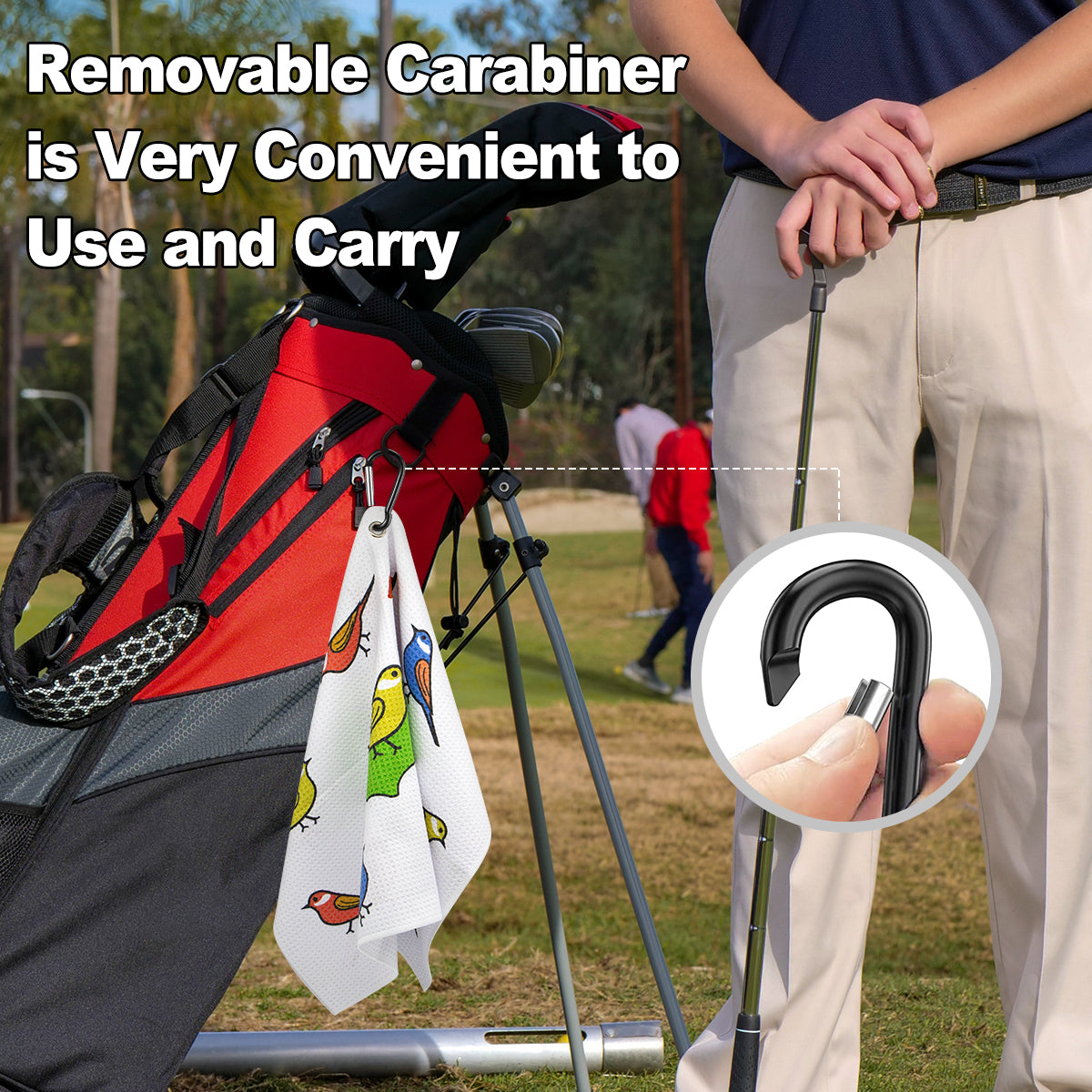 β³ Birdies on Green Microfiber Golf Towel β Clean, Dry, and Ready for Your Next Swing! ποΈββοΈπ¦