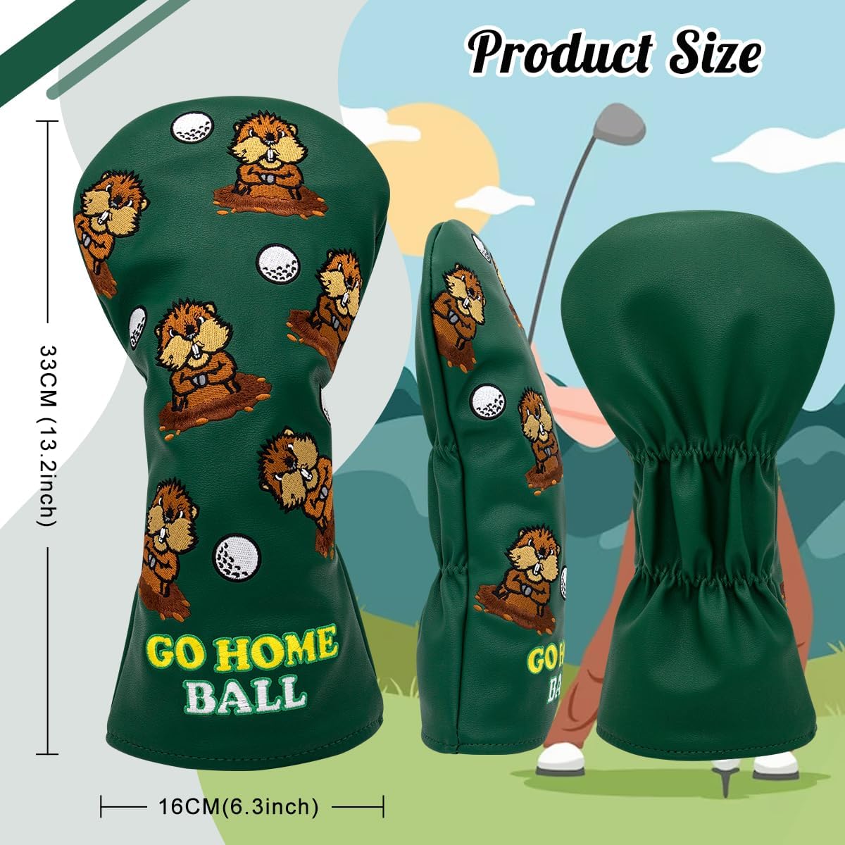 Capybara Golf Club Headcovers (Driver, Wood, Hybrid)β Fun, Durable, & Stylish! π¦ποΈββοΈ