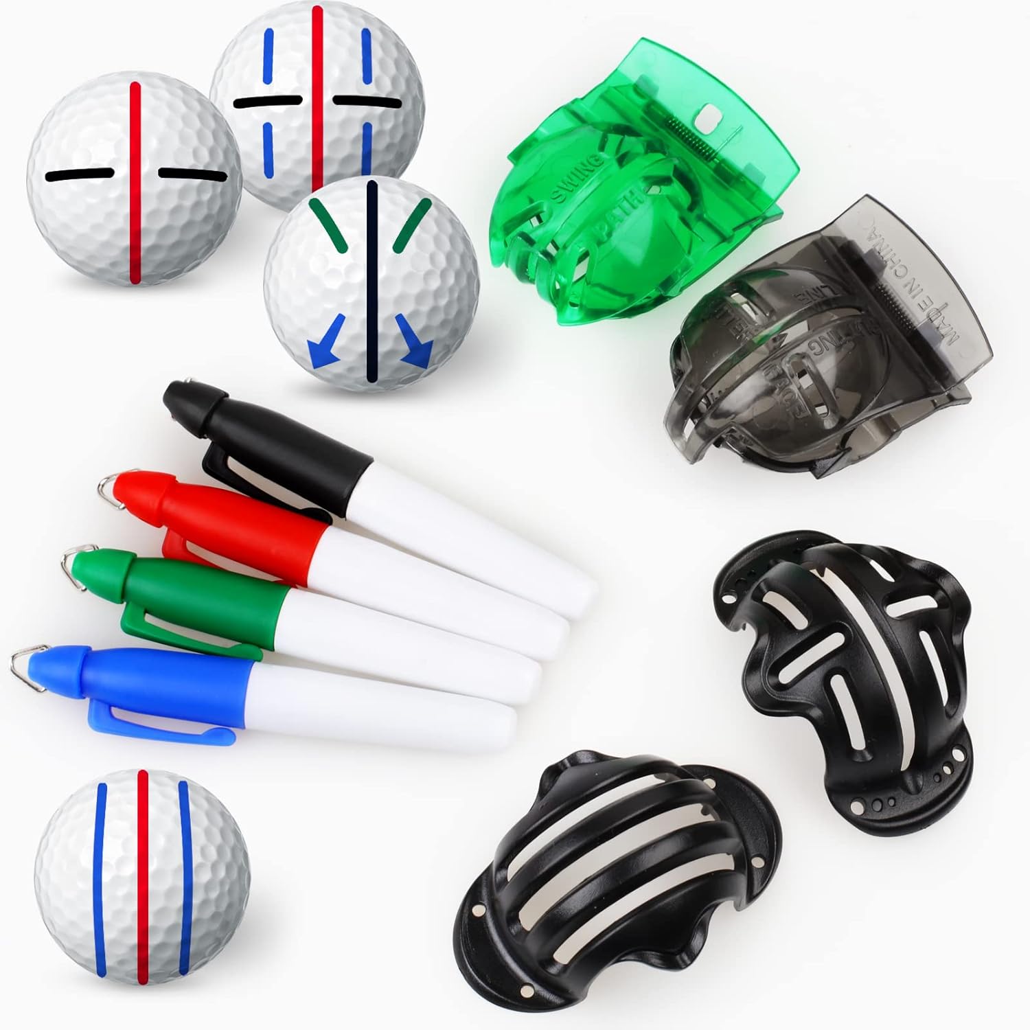 Precision Golf Ball Marker - Accurate Alignment for Perfect Putt, Durable, Easy-to-Use, and Portable