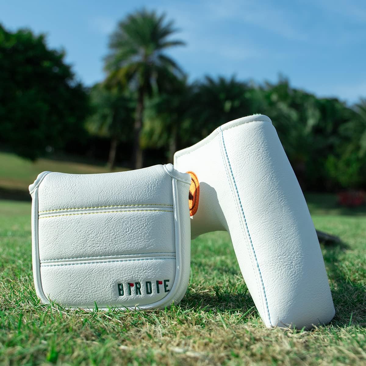 Birdie White Mallet Putter Cover โ Sweet Style, Soft Feel, and a Hole-in-One Fit! ๐ฆ๐๏ธโโ๏ธ