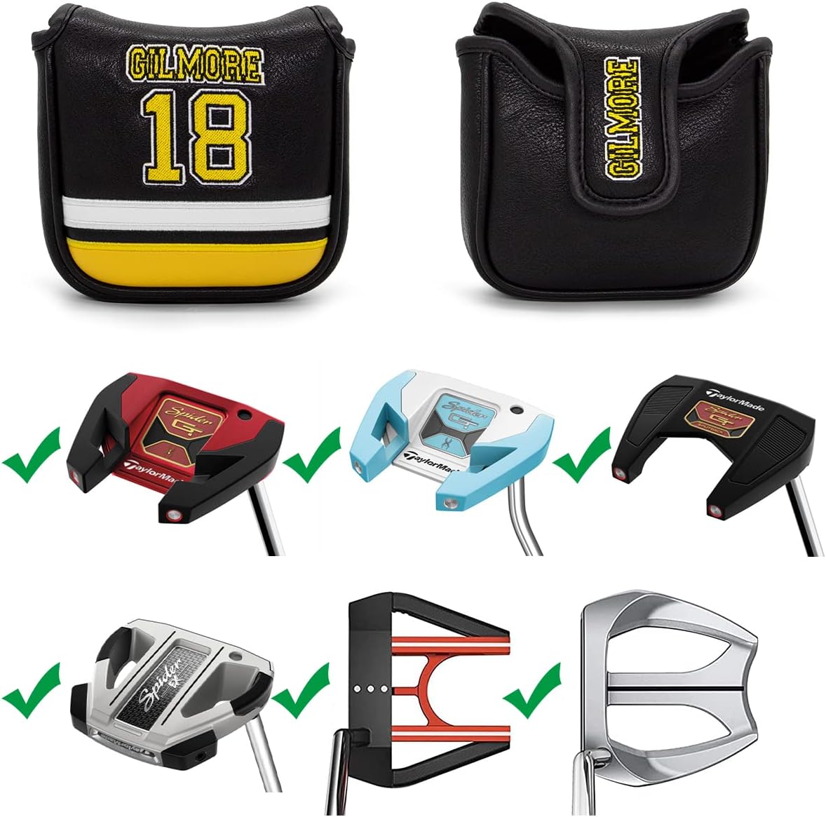 GILMORE 18 Mallet Putter Cover β Sweet Style, Soft Feel, and a Hole-in-One Fit! π¦ποΈββοΈ
