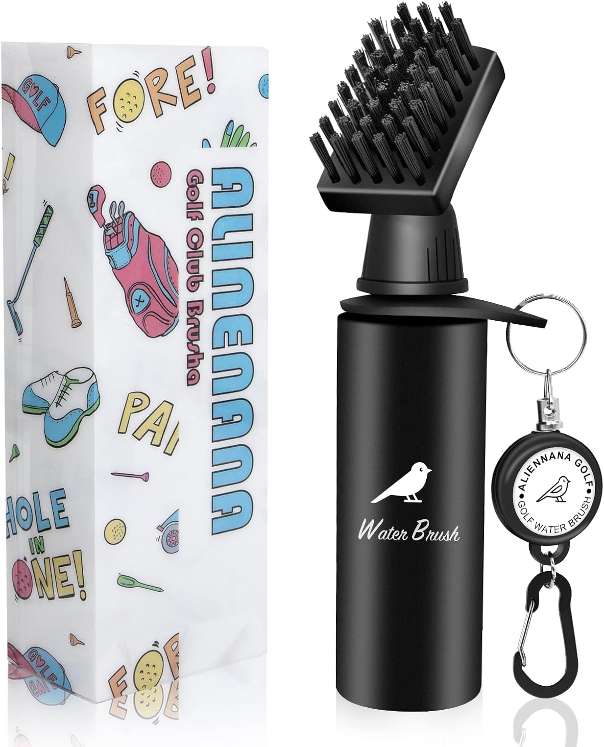 ⛳ Squeeze & Clean Golf Club Brush – Water Bottle + Brush Combo! 🏌️♂️💧