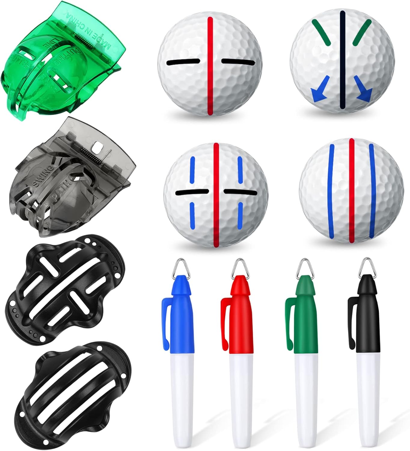 Precision Golf Ball Marker - Accurate Alignment for Perfect Putt, Durable, Easy-to-Use, and Portable