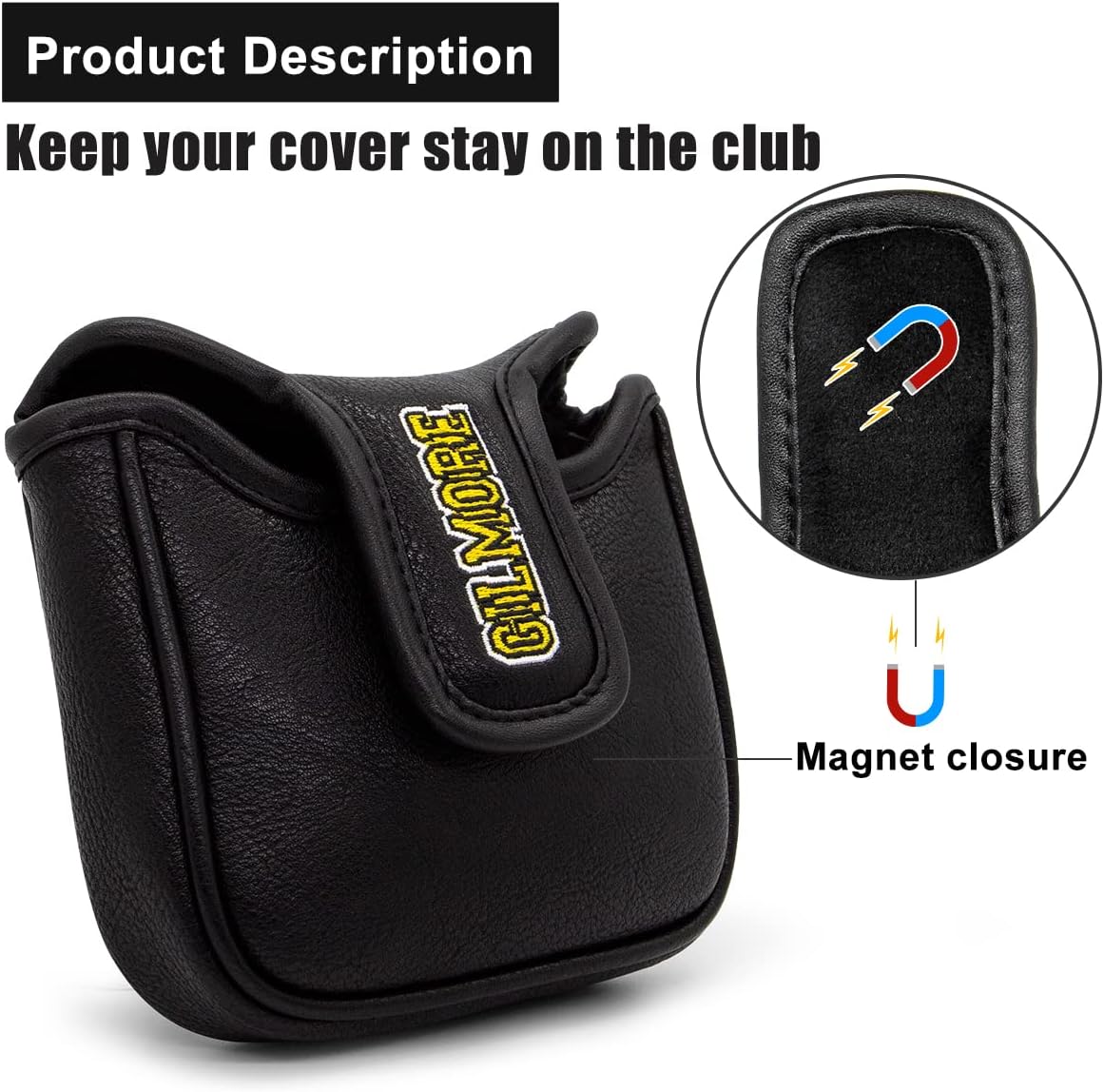 GILMORE 18 Mallet Putter Cover β Sweet Style, Soft Feel, and a Hole-in-One Fit! π¦ποΈββοΈ