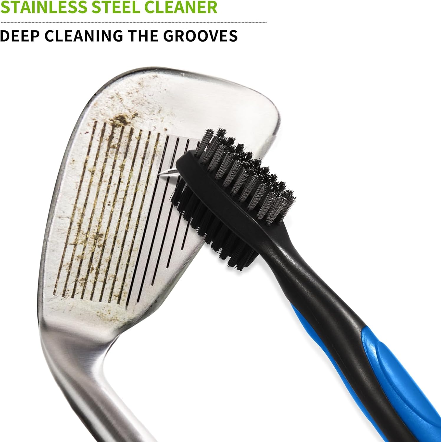 ⛳ Golf Club Brush with Retractable Zip-line – Clean Clubs, No Hassle! 🏌️♂️✨