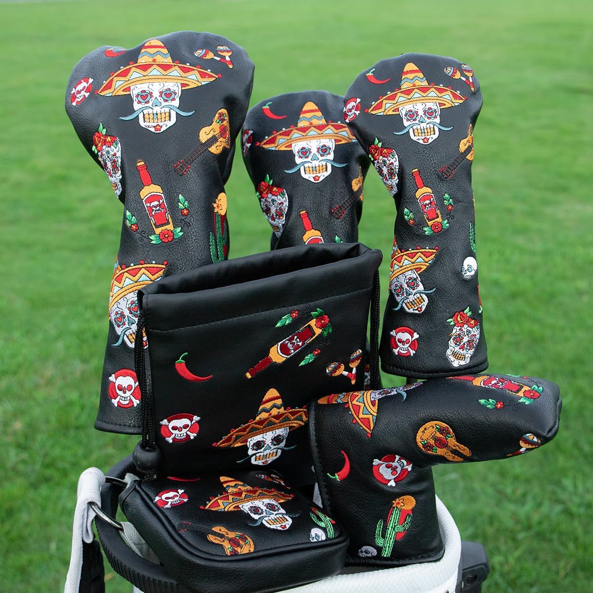 Sugar Skull Blade Putter Cover(No Ribbon) β Sweet Style, Soft Feel, and a Hole-in-One Fit! π¦ποΈββοΈ