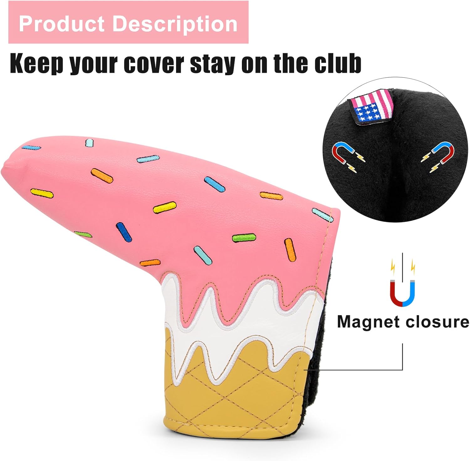 Ice Cream Blade Putter Cover β Sweet Style, Soft Feel, and a Hole-in-One Fit! π¦ποΈββοΈ