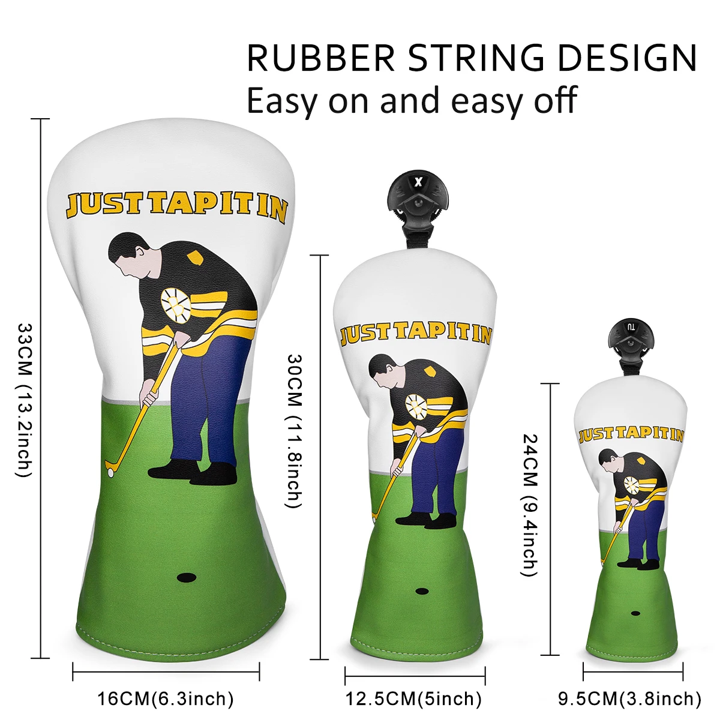 Just Tap It In Golf Club Headcovers (Driver, Wood, Hybrid)β Fun, Durable, & Stylish! π¦ποΈββοΈ