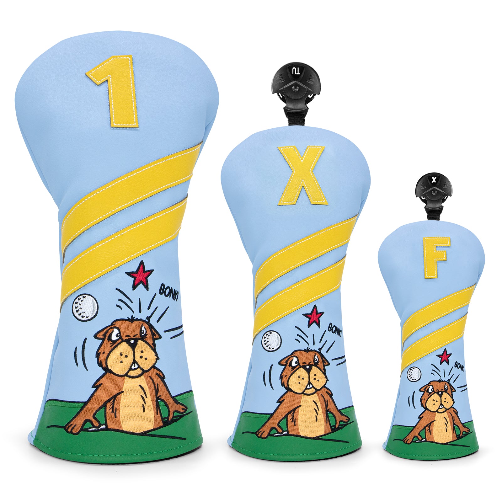 BONK! Golf Club Headcovers (Driver, Wood, Hybrid)β Fun, Durable, & Stylish! π¦ποΈββοΈ