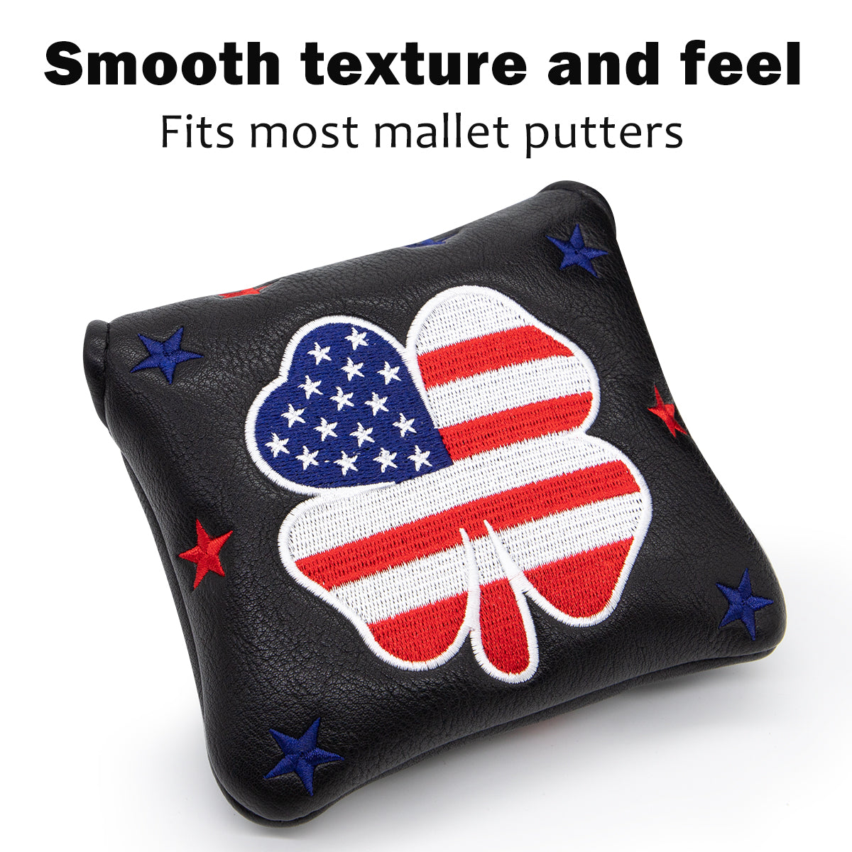 American Flag (Black & Red) Mallet Putter Cover β Sweet Style, Soft Feel, and a Hole-in-One Fit! π¦ποΈββοΈ