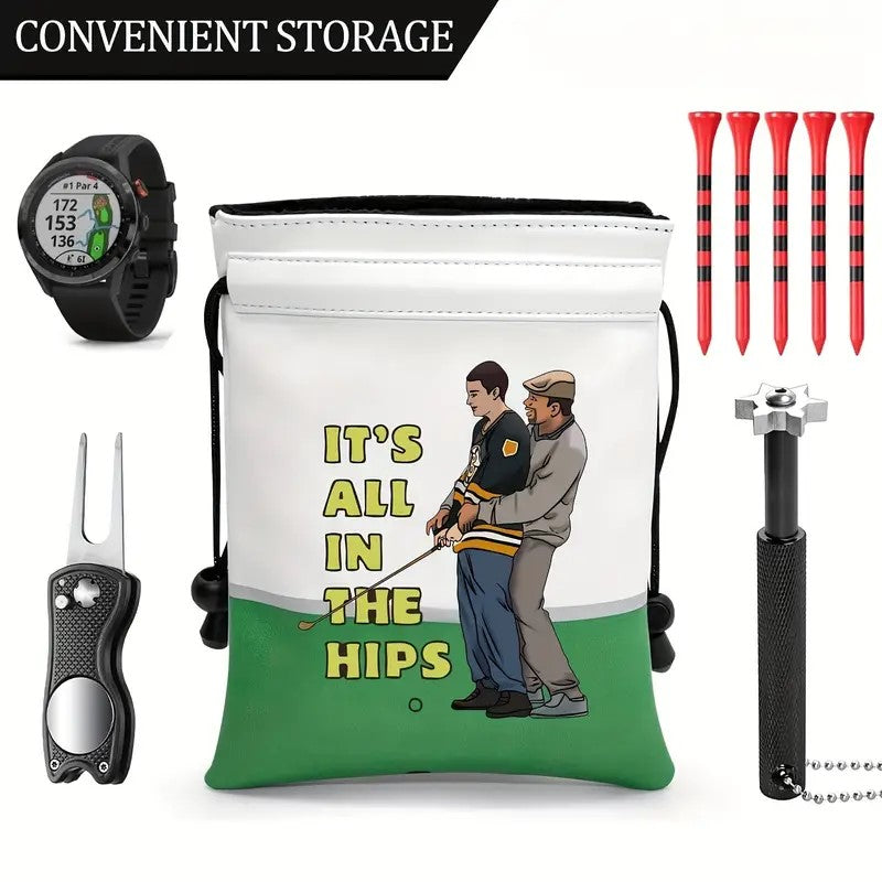 ITS ALL IN THE HIPS Golf Pouch – Tee Off in Style & Keep Essentials Safe! ⛳🔥